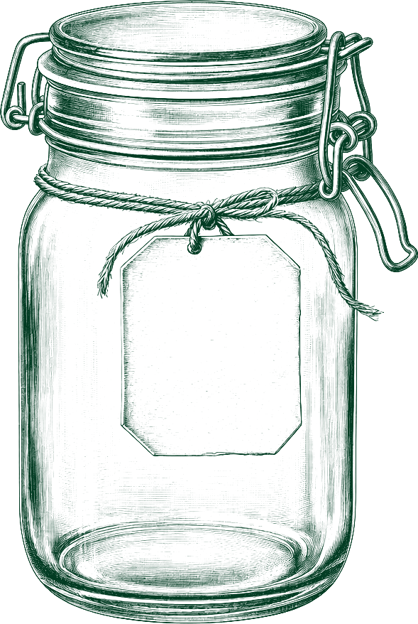 An engraved preserving jar