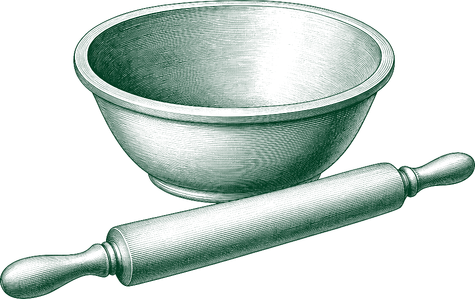 A rolling pin