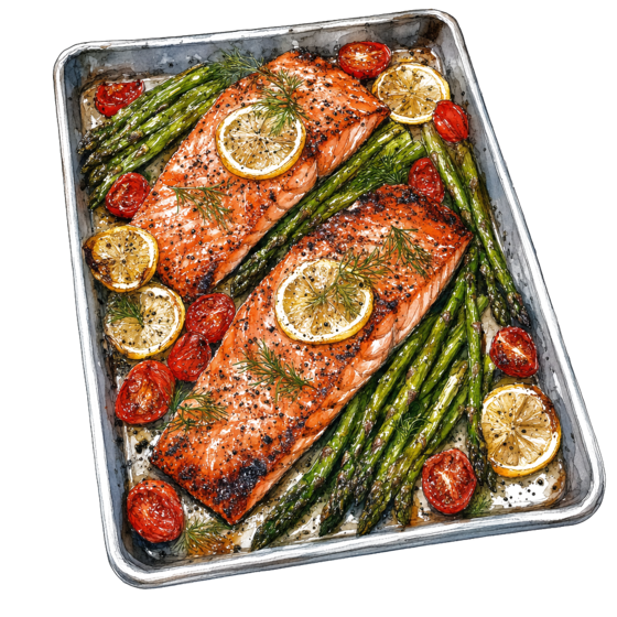 Sheet-Pan Salmon