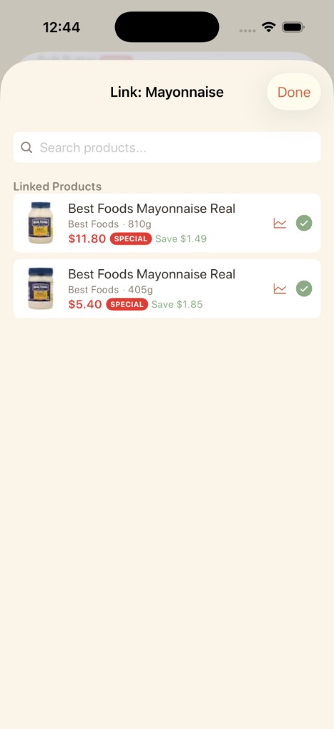 Product linking